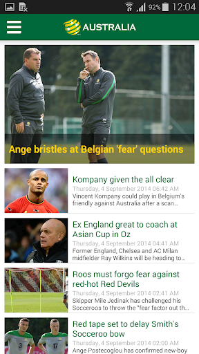 Socceroos Official App