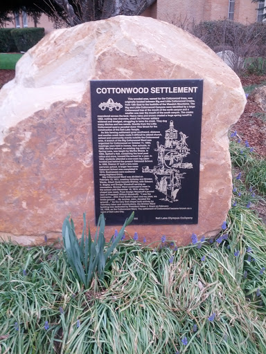 Cottonwood Settlement Marker