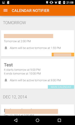 【免費生產應用App】Calendar Events Notifier-APP點子