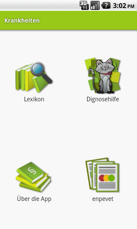 Android application Katzenkrankheiten screenshort