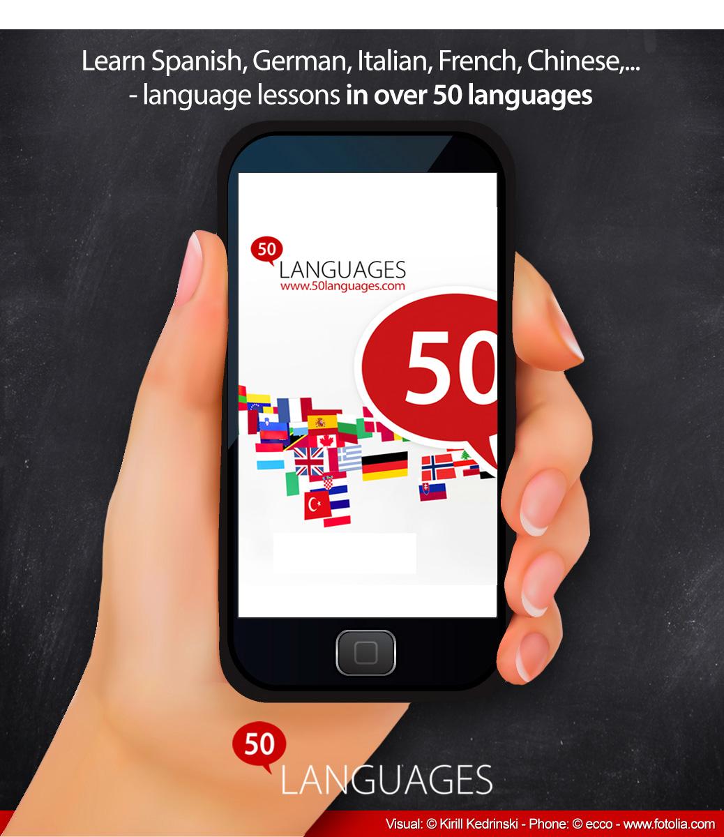 Android application Learn 50 languages screenshort