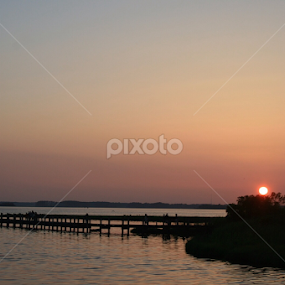 Best place in Ocean City, Md to see the sunset by Dianne Collins - Landscapes Sunsets & Sunrises