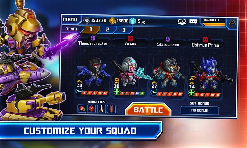  TRANSFORMERS: Battle Tactics- ảnh chụp màn hình 