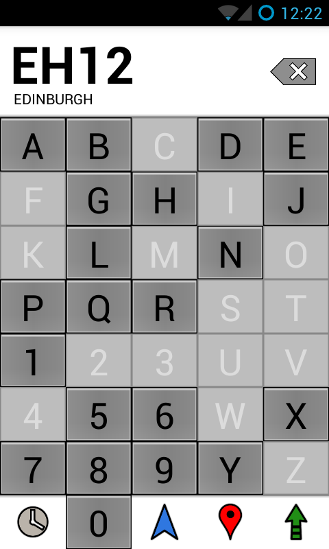 Android application PostcodeTool UK screenshort