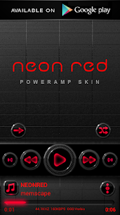 NEON RED Digital Clock Widget banner