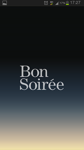 Bon Soirée menu app