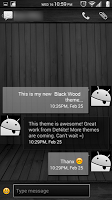 Black Wood White CM11 Theme APK צילום מסך #7