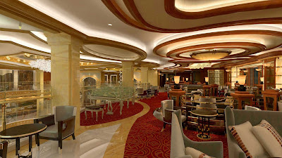 Have a drink or meet new friends at Crooner's, the cocktail lounge aboard Royal Princess.