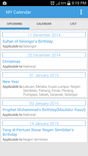 Malaysia Calendar