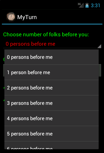 My Turn Screen 2