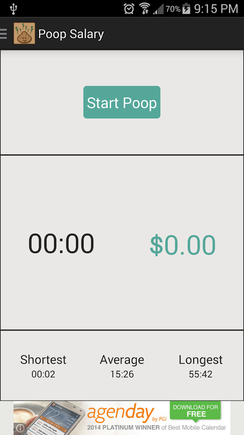 Android application Poop Salary screenshort