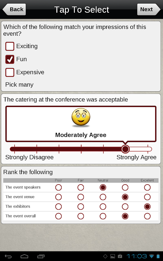    droid Survey Offline Forms- screenshot  