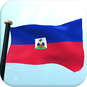 Haiti Flag 3D Live Wallpaper