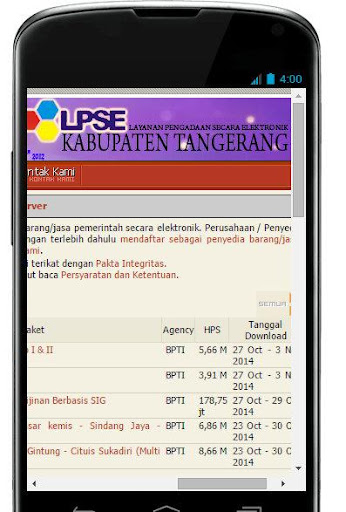 【免費商業App】LPSE KAB. TANGERANG-APP點子