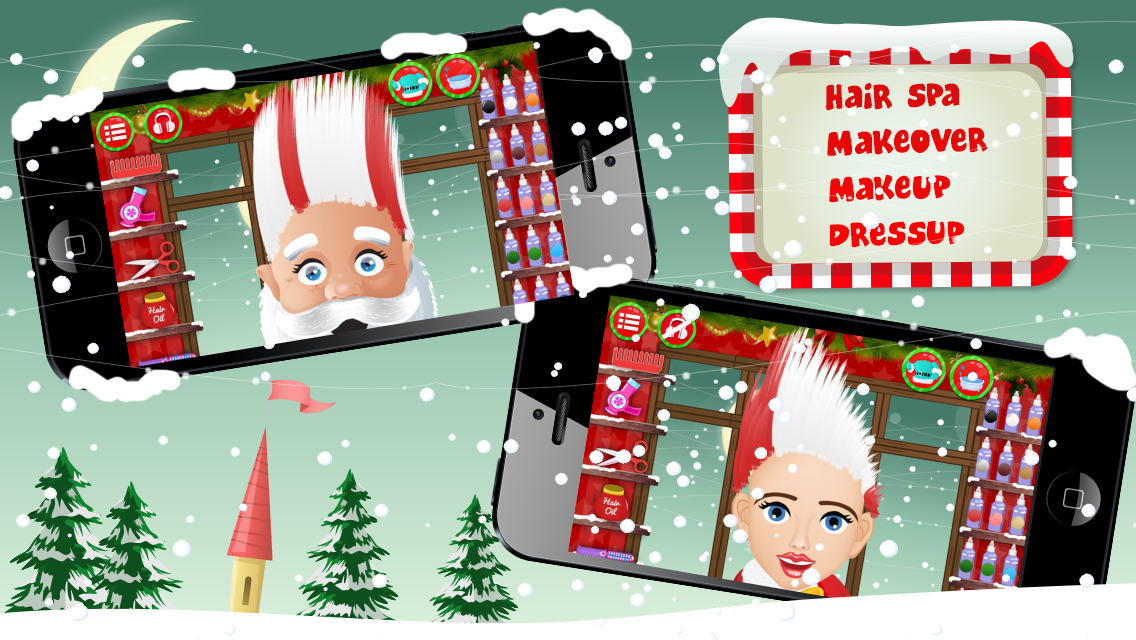 Android application Santa Hair Saloon Lite screenshort