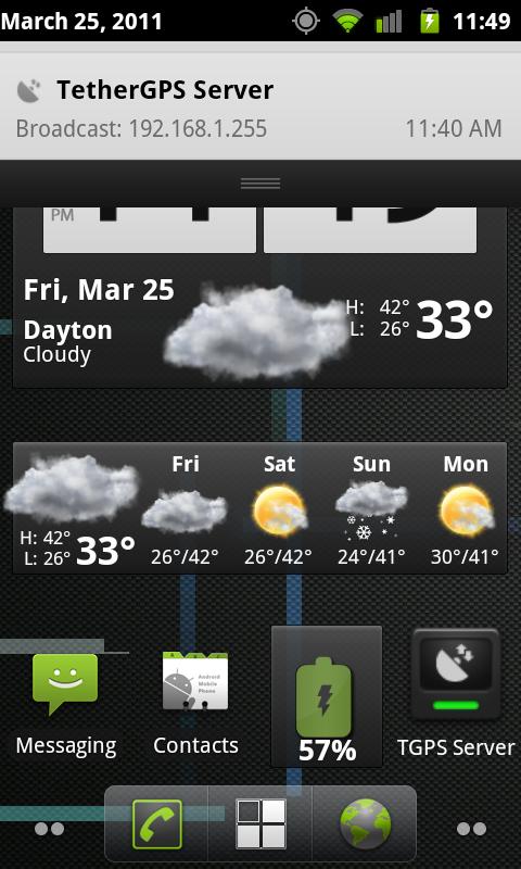 TetherGPS Screen 2