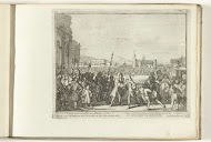 Koning Jacobus II verwelkomd door Lodewijk XIV, 1689