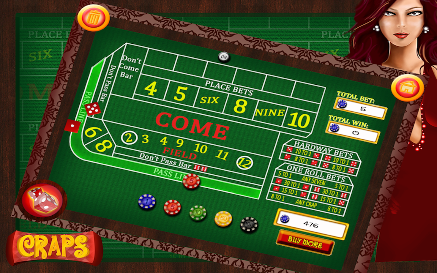 Home craps game