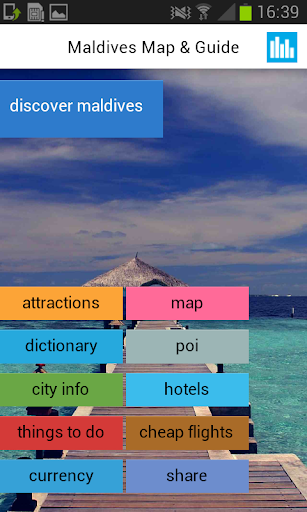モルディブオフライン地図とガイド