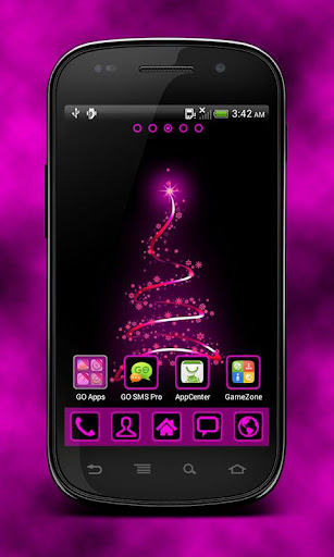 GO Launcher Purple Christmas