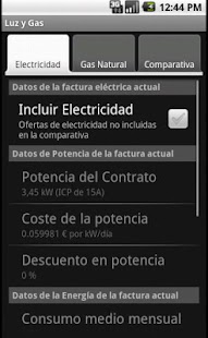 Lastest Comparador Ofertas Luz y Gas APK for Android