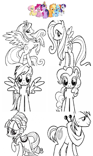 Coloring Book Pony Princess