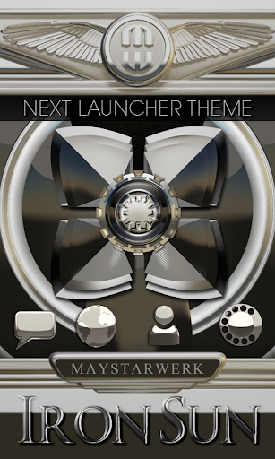 Next Launcher Theme Iron Sun