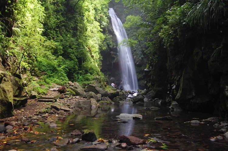 The Falls of Baleine, a popular attraction for travelers, on St. Vincent and the Grenadines.