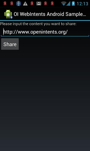 OI WebIntents Android beta