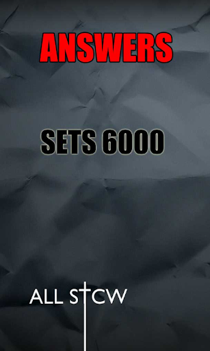 SETS 6000 ANSWERS