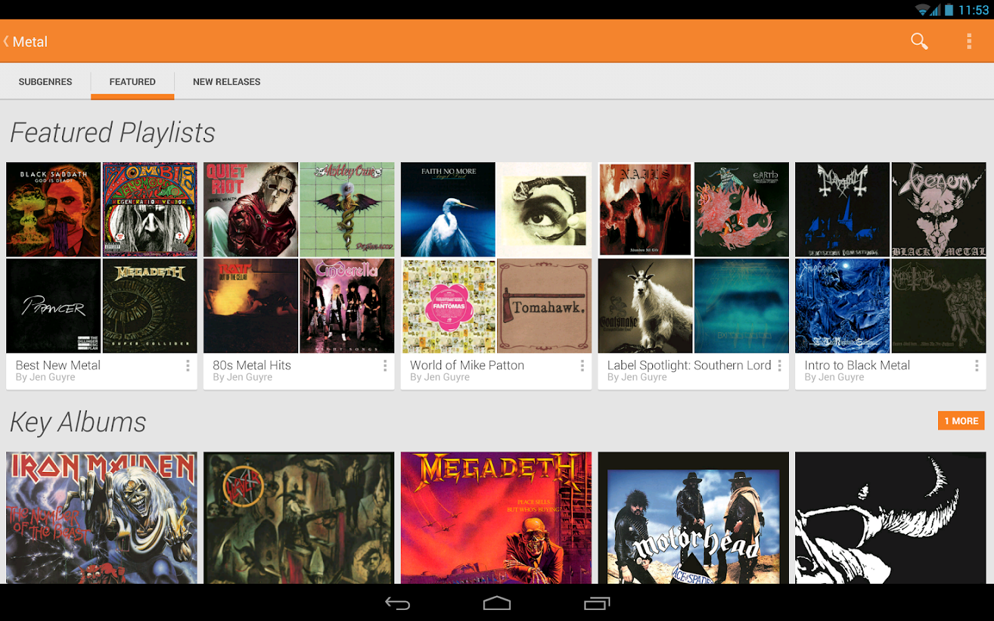 Google Play Music - screenshot
