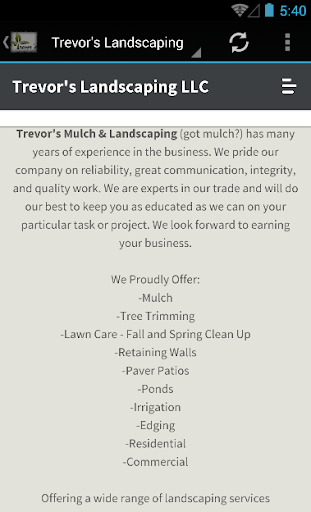 【免費商業App】Trevor's Landscaping-APP點子