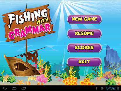 Kids English Grammar Fish Game