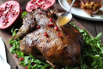 Festive Christmas Roast Duck with Apple Cider Drizzle