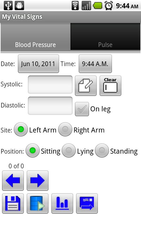 My Vital Signs Screen 2