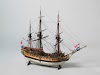 Model van een fregat van 38 stukken