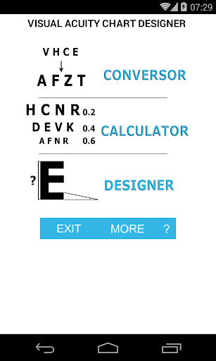 Visual Acuity Chart Designer