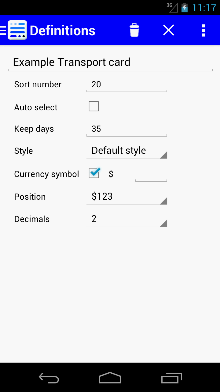 Running Balance Screen 3