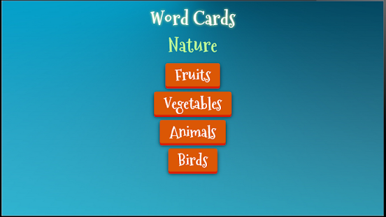 Free English Word Cards Nature APK