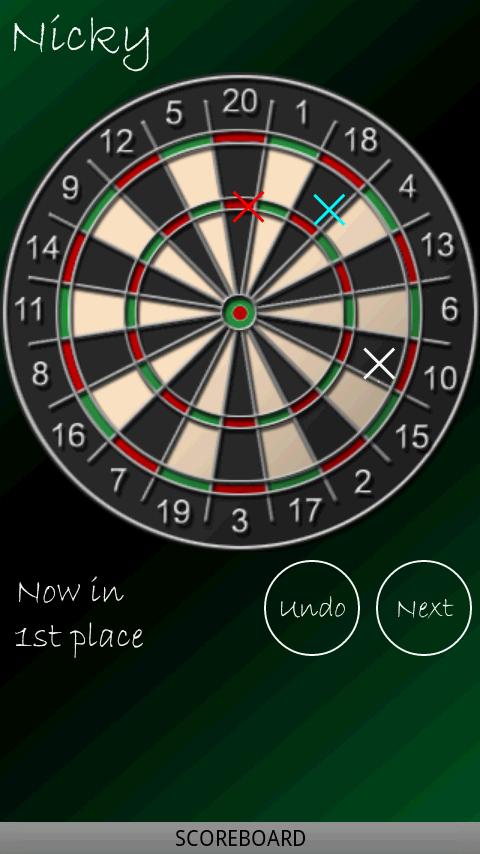 Dart Tally Screen 2