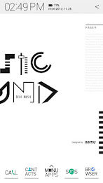 Typo White atom theme poster 2