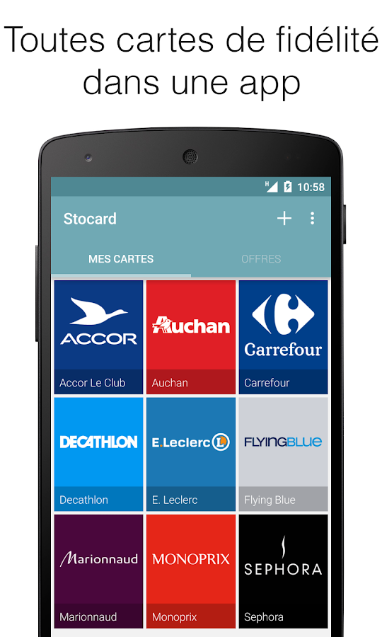 Applications cartes de fidélité
