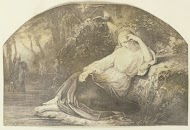 Portret van een vrouw in gedachte verzonken langs de waterkant