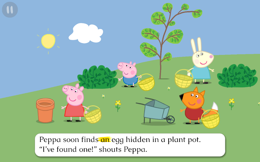 Peppa Pig Book: Great Egg Hunt Screen 2