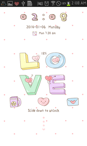 LOVE go locker theme