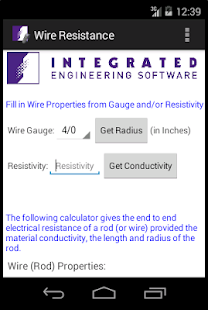 Wire Resistance Calculator Screenshots 0