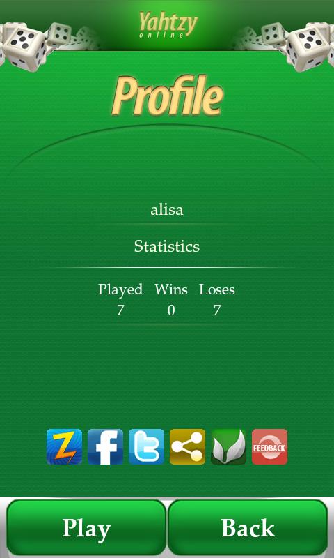 Yahtzy Online Screen 3