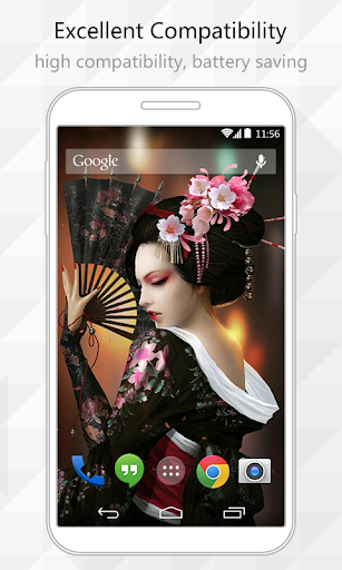 【免費個人化App】Geisha Doll Live Wallpaper-APP點子