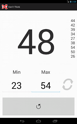 【免費工具App】Don't Think - Random Number-APP點子