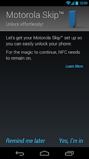 Motorola Skip™ Setup - screenshot thumbnail